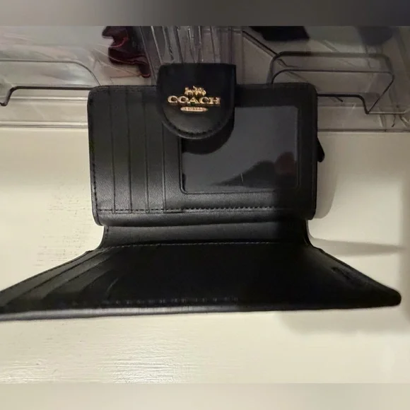 Coach Signature Brown Medium Corner Zip Wallet - Picture 9 of 11